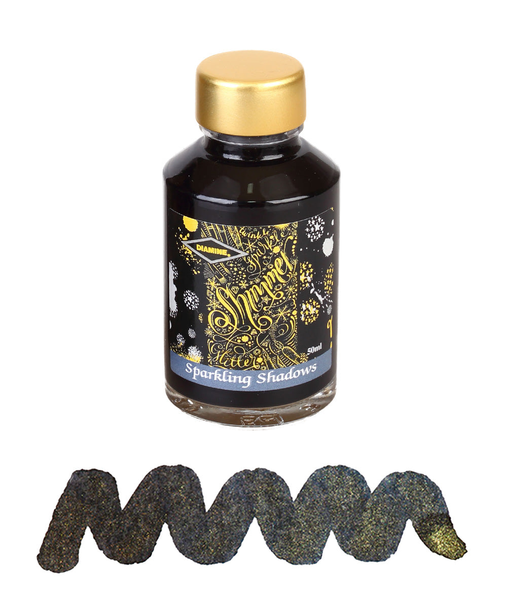 Diamine Shimmering Fountain Pen Ink - Sparkling Shadows | The Hamilton ...