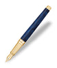 S.T. Dupont Line D Fountain Pen (Large) - Atelier Blue Lacquer & Gold