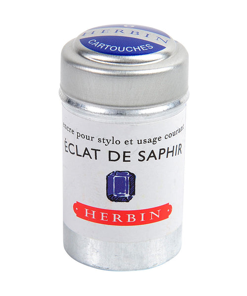 J Herbin Ink Cartridges - Éclat de Saphir (Sapphire Blue)