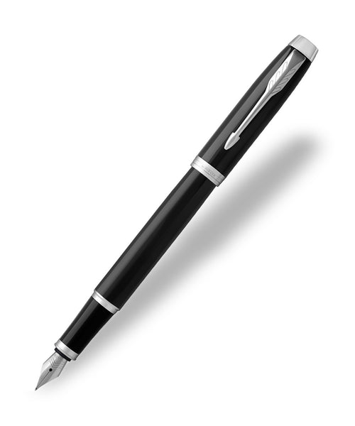 Parker IM Fountain Pen - Black with Chrome Trim