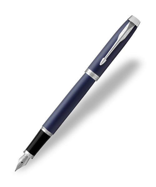 PARKER IM Fountain Pen - Matte Blue, Medium Nib With Blue Ink Refill