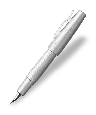 Faber-Castell e-motion Fountain Pen - Pure Silver