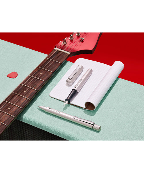 FaberCastell Hexo Ballpoint Pen Silver The Hamilton Pen Company