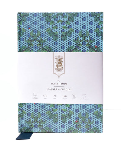 Ferris Wheel Press The Sketchbook A5 Enveloped in Rattan - Teal