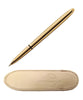 Fisher Bullet Space Pen & Leather Pouch - Gold