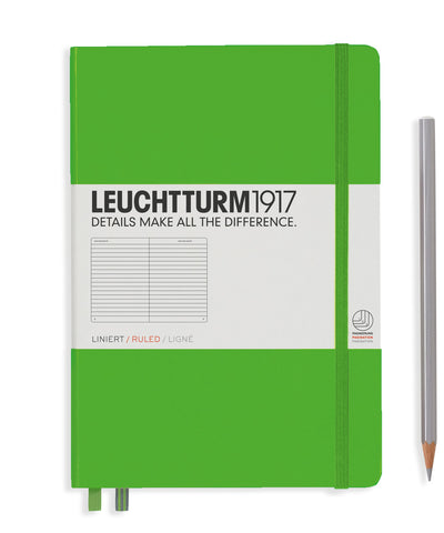 Leuchtturm1917 Hardcover Pocket Notebook - A6 - Lime - Squared