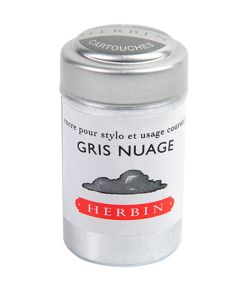 J Herbin Ink Cartridges - Gris Nuage (Cloud Grey)