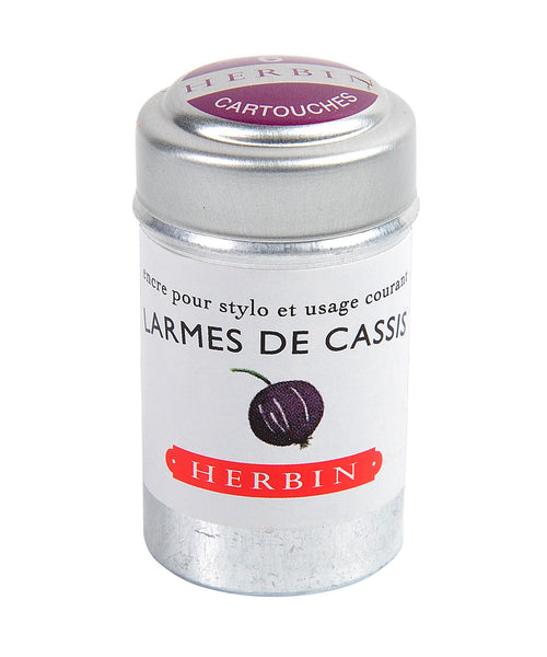 J Herbin Ink Cartridges - Larmes de Cassis (Tears of Blackcurrant)