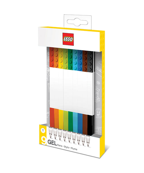 Lego Gel Pen Set - Assorted Pack of 9 Colours