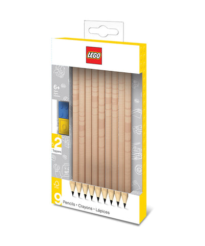 Lego Graphite Pencil Set - Pack of 9 Pencils