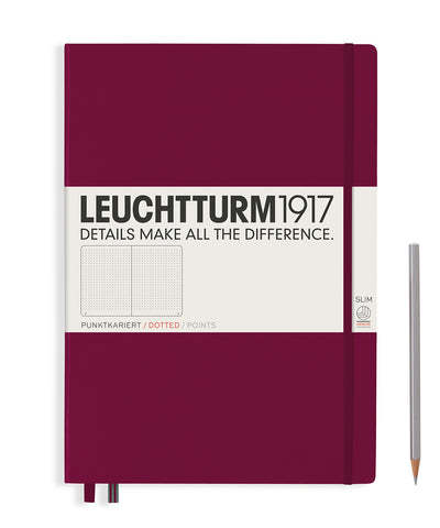 Leuchtturm1917 Master Slim (A4+) Hardcover Notebook - Port Red