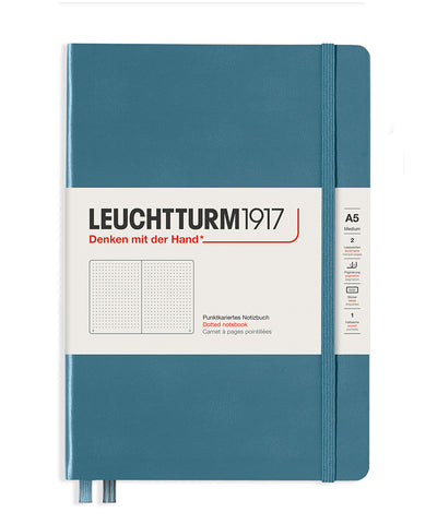 Leuchtturm1917 Medium (A5) Hardcover Notebook - Stone Blue