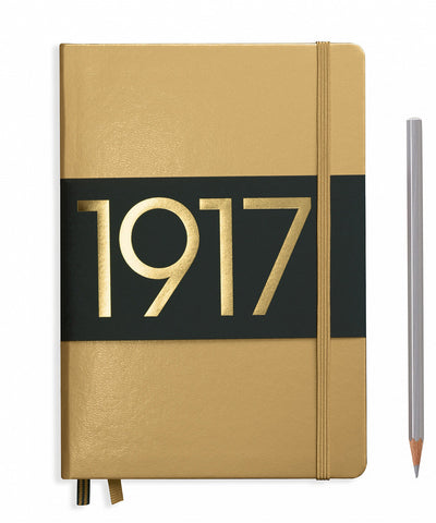 Leuchtturm1917 Medium (A5) 100 Year Anniversary Edition Hardcover Notebook - Gold
