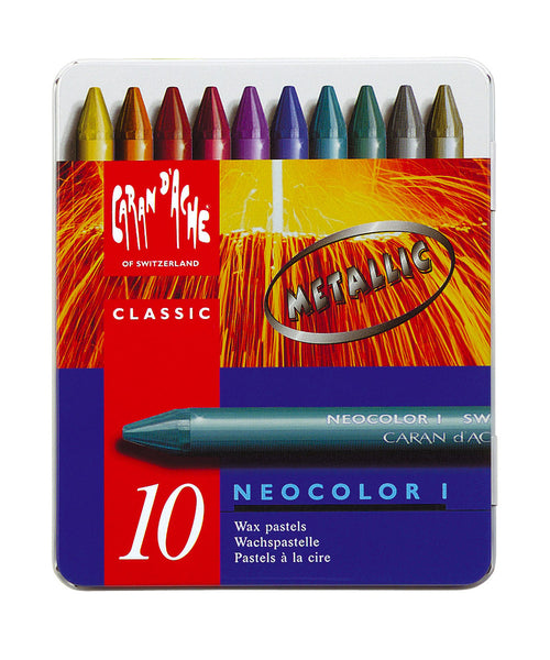 Caran d'Ache Neocolor I Wax Pastels - Metallics