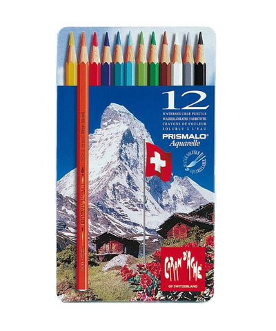 Caran d'Ache Prismalo Coloured Pencils - Set of 12