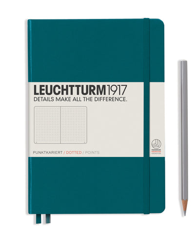 Leuchtturm1917 Medium (A5) Hardcover Notebook - Pacific Green