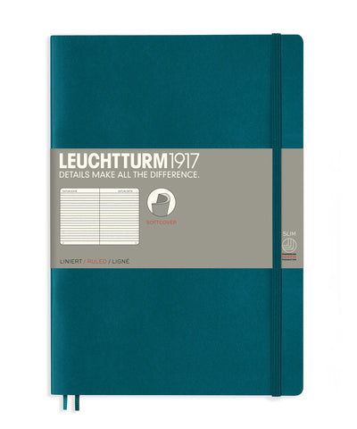 Leuchtturm1917 Composition (B5) Softcover Notebook - Pacific Green