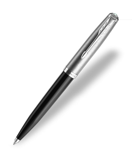 Parker 51 Ballpoint Pen - Black with Chrome Trim