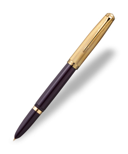 Parker 51 Fountain Pen - Plum with Gold Trim