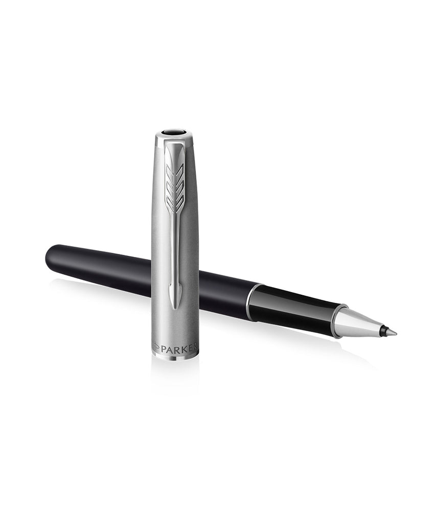 Parker Sonnet Rollerball Pen - Metal & Black Lacquer | The