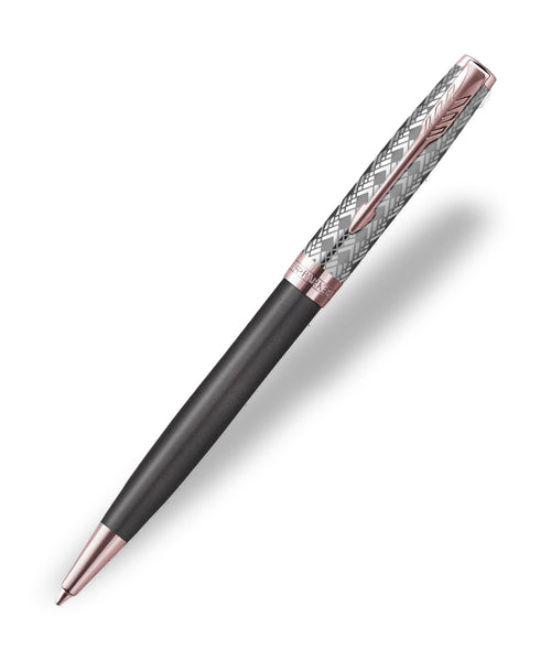 Parker Sonnet Ballpoint Pen - Premium Metal & Grey Lacquer