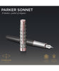 Parker Sonnet Fountain Pen - Premium Metal & Grey Lacquer