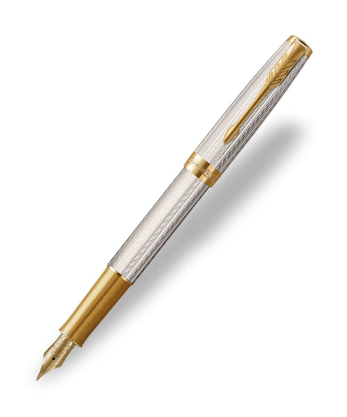 Parker Sonnet Fountain Pen - Premium Silver Mistral