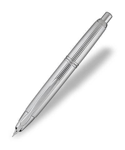 Pilot Capless Stripe Fountain Pen - Rhodium