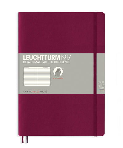 Leuchtturm1917 Composition (B5) Softcover Notebook - Port Red