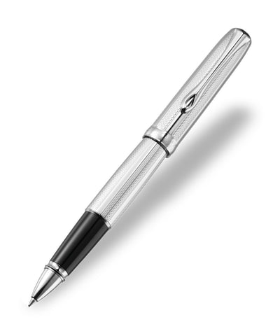 Diplomat Excellence Rollerball Pen - Guilloch Stripes Chrome