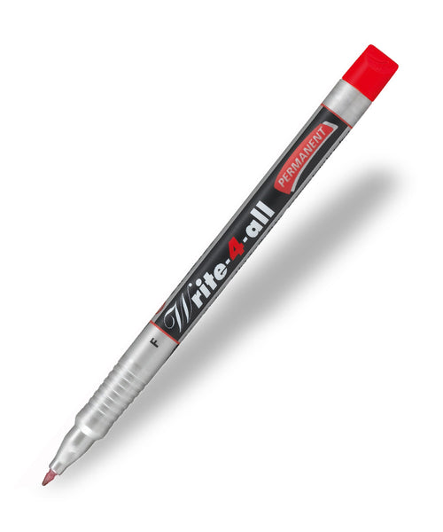 Stabilo Write-4-All Permanent Marker Pen - Red