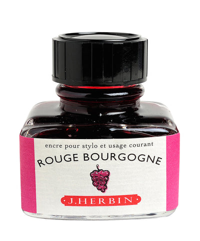 J Herbin Ink (30ml) - Rouge Bourgogne (Burgundy Red)