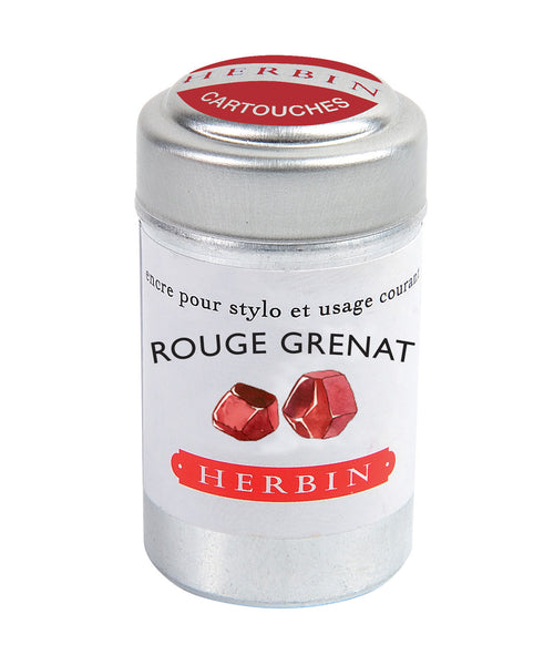 J Herbin Ink Cartridges - Rouge Grenat (Garnet Red)
