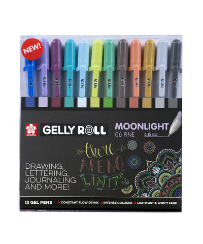 Sakura Gelly Roll Moonlight Universe 12 Mix Pack Rollerball Pens