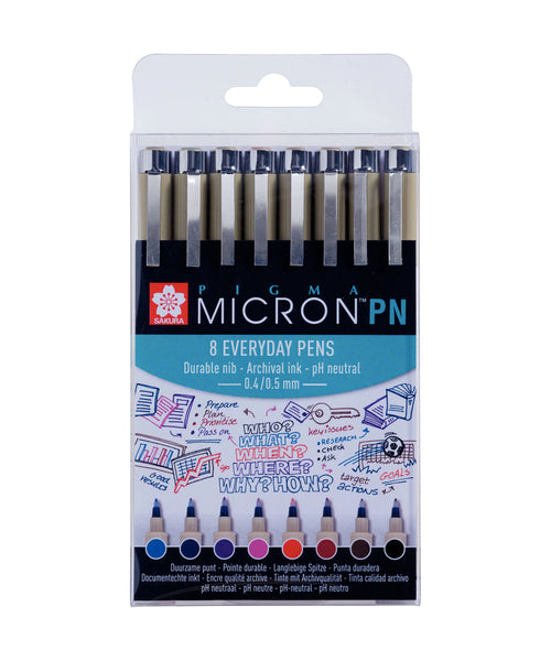 Sakura Pigma Micron PN Pen Set - 8 Colours