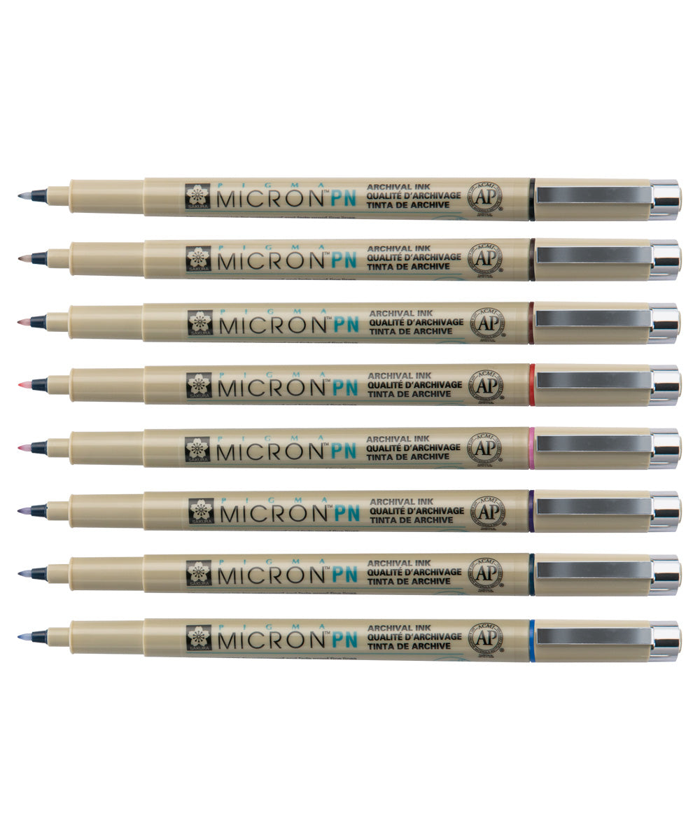Set 8 Pennarelli Sakura Pigma Micron PN - Multicolore Per Scrivere, Disegnare E Illustrare, Precisione Giapponese - Foto 5