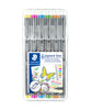 Staedtler Pigment Liner - Pack of 6 Assorted Colours - Selection 2