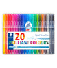 Staedtler Triplus Broadliner Pens - 20 Assorted Colours