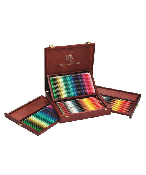 Caran D'Ache Wooden Boxed Gift Set - Supracolor and Pablo