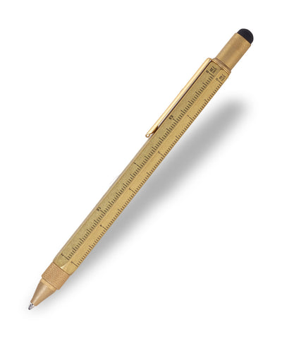 Troika Construction Stylus Tool Pen - Antique Brass