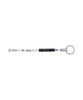 Troika Micro Construction Keylight Pen & Key Ring - Black