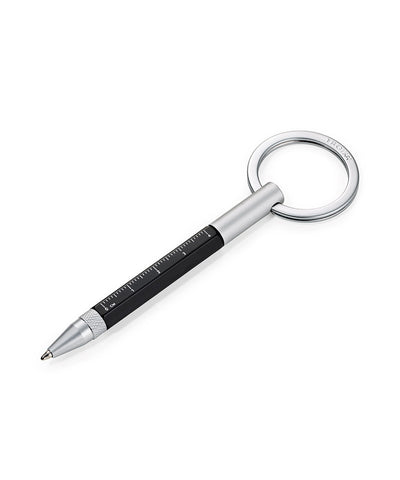 Troika Micro Construction Stylus Tool Pen & Key Ring - Black