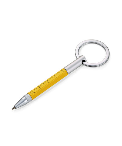 Troika Micro Construction Stylus Tool Pen & Key Ring - Yellow