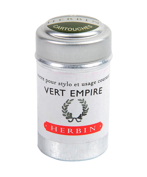 J Herbin Ink Cartridges - Vert Empire (Empire Green)
