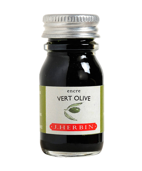 J Herbin Ink (10ml) - Vert Olive (Olive Green)