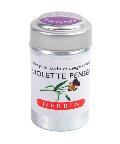 J Herbin Ink Cartridges - Violette Pensée (Violet)