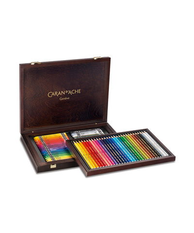 Caran d'Ache Wooden Boxed Gift Set - Neocolor II and Prismalo