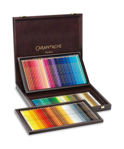 Caran D'Ache Supracolor Soft Coloured Pencils - Set of 120 in Luxury Wooden Box