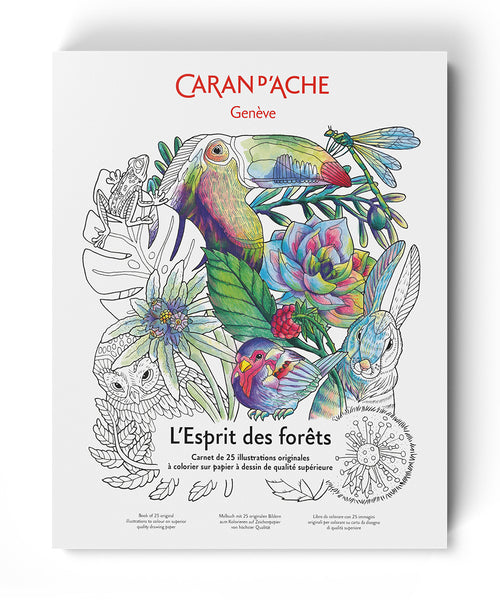 Caran d'Ache L'Esprit des Forets Colouring Book