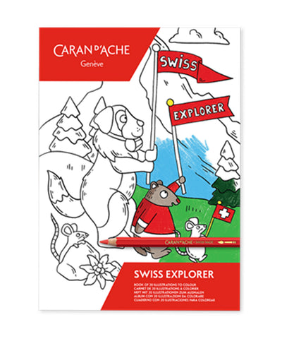 Caran d'Ache Swiss Explorer Colouring Book